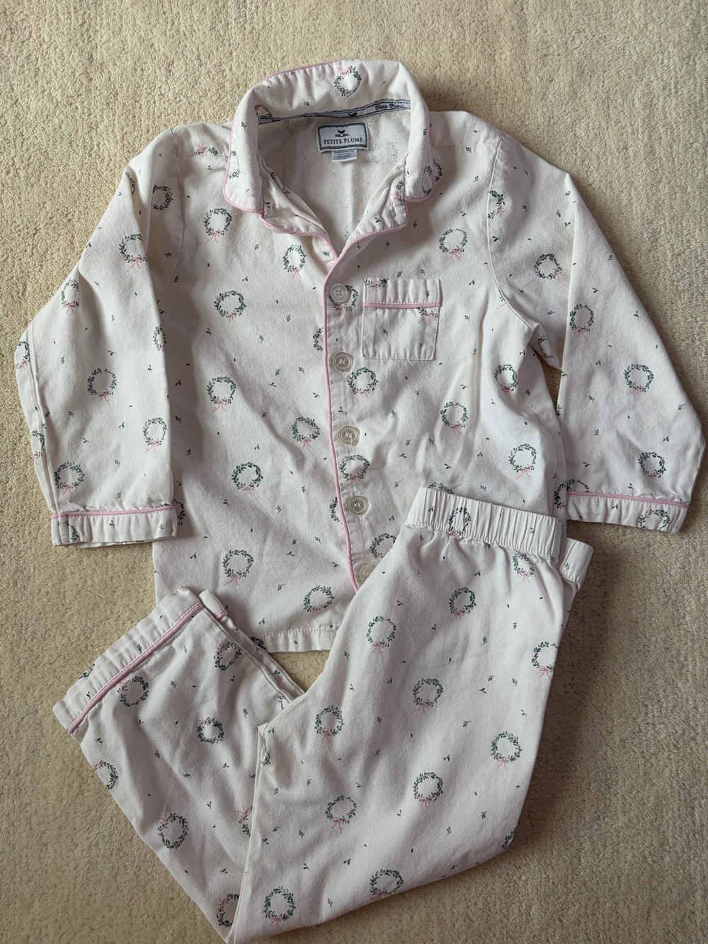 Petite Plume Wreath Pajamas - Size 6